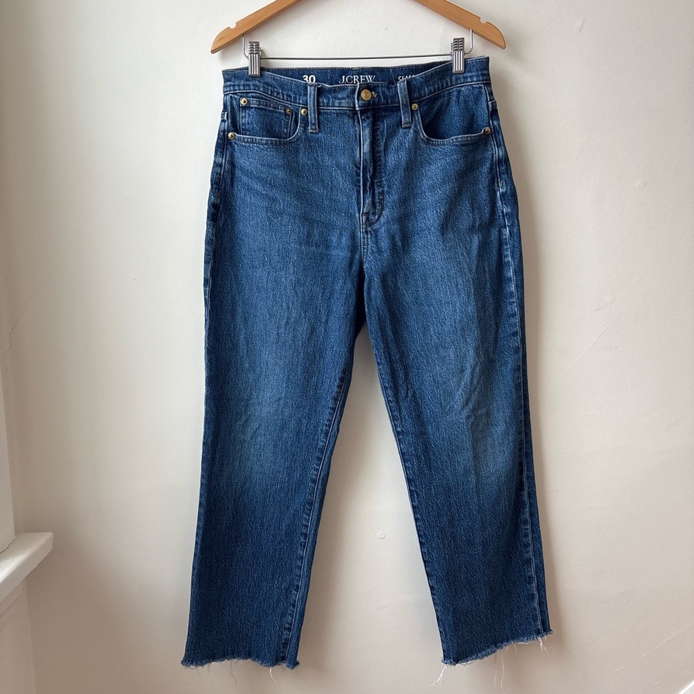 J. Crew Straight Leg with Raw Hem Jeans - Picture 3 of 13